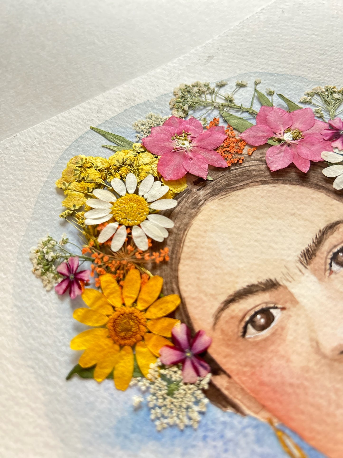 Print Frida K Flores Secas Acuarela