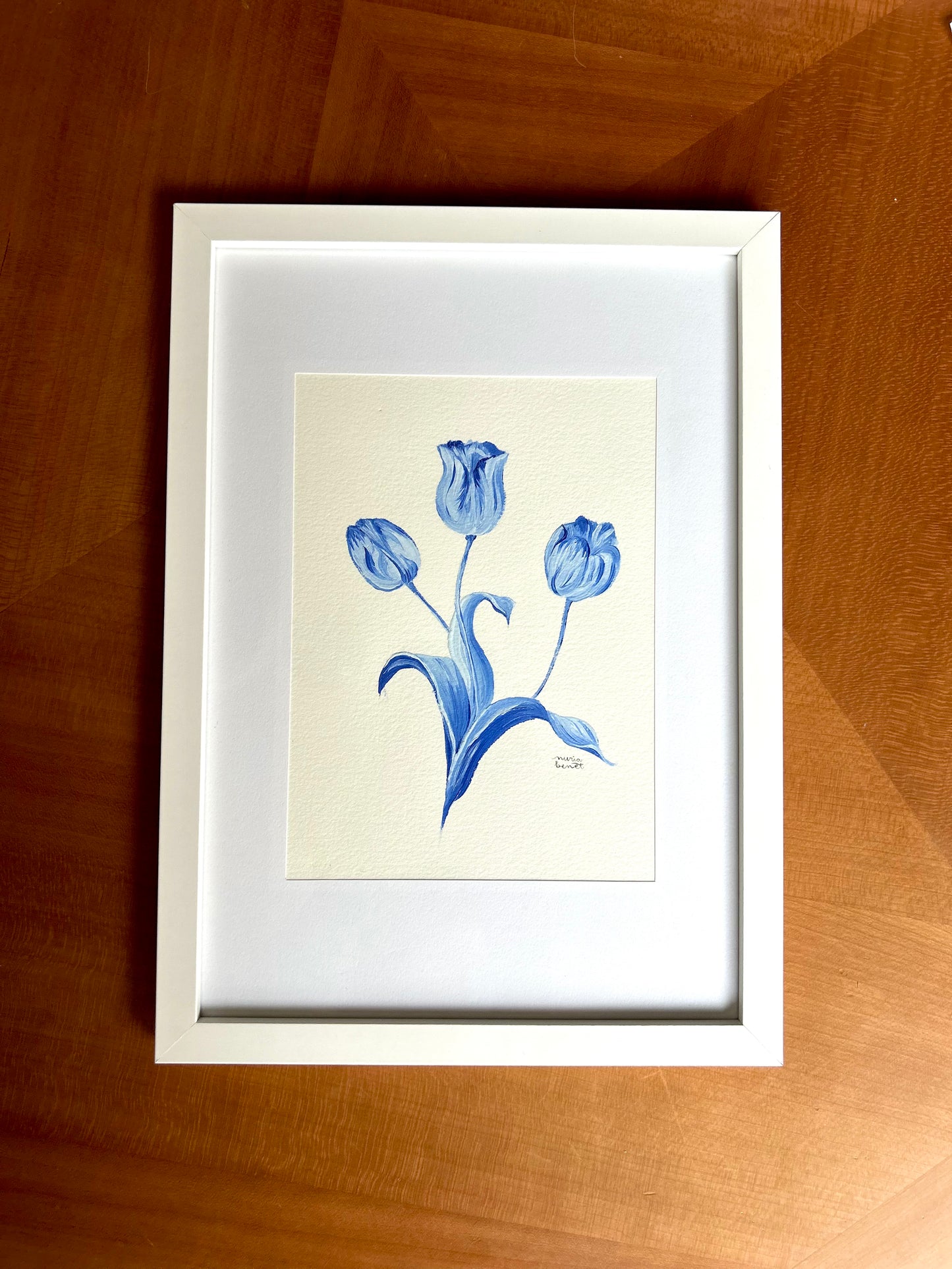 Óleo original "Tulipanes"
