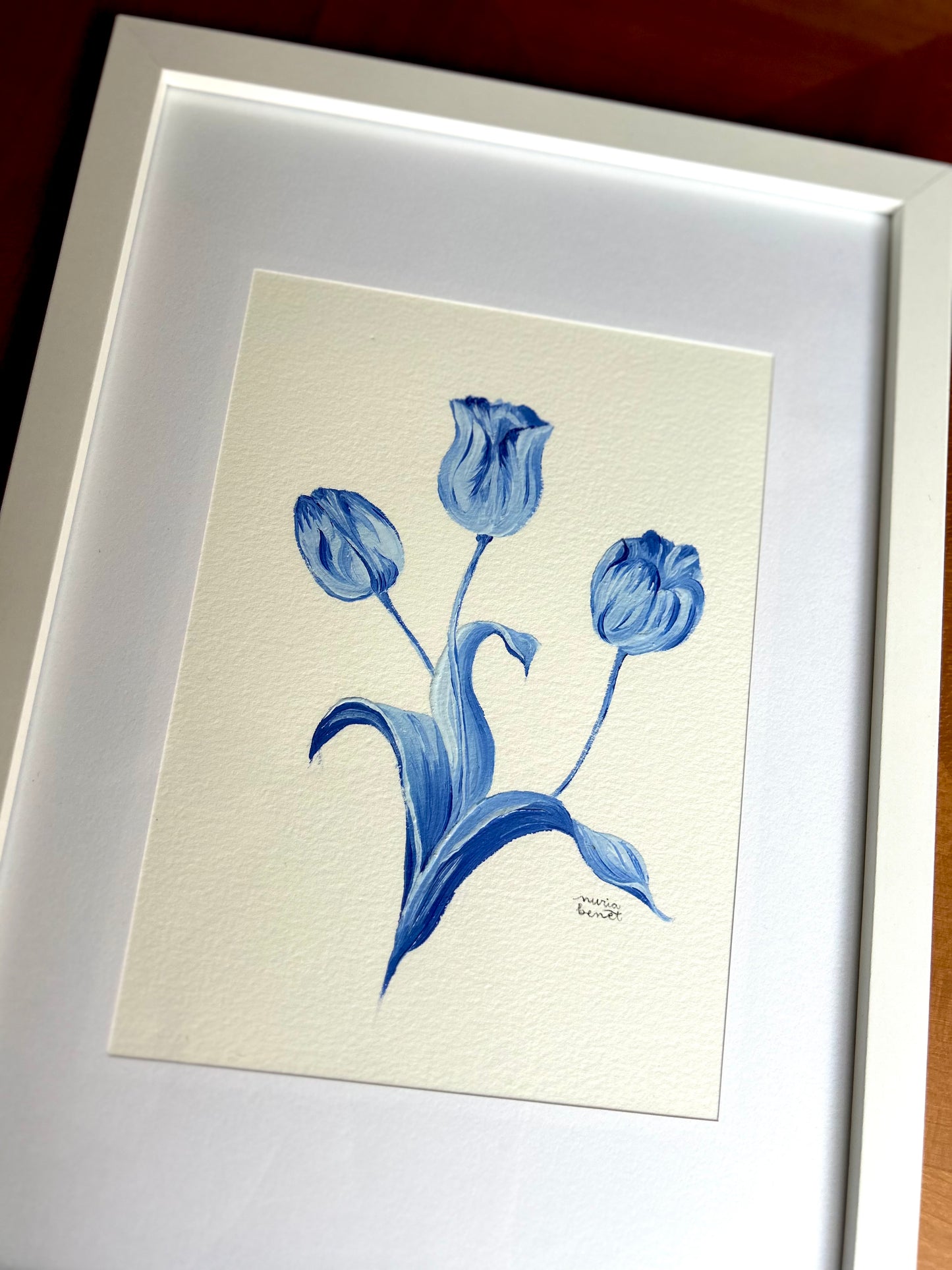 Óleo original "Tulipanes"