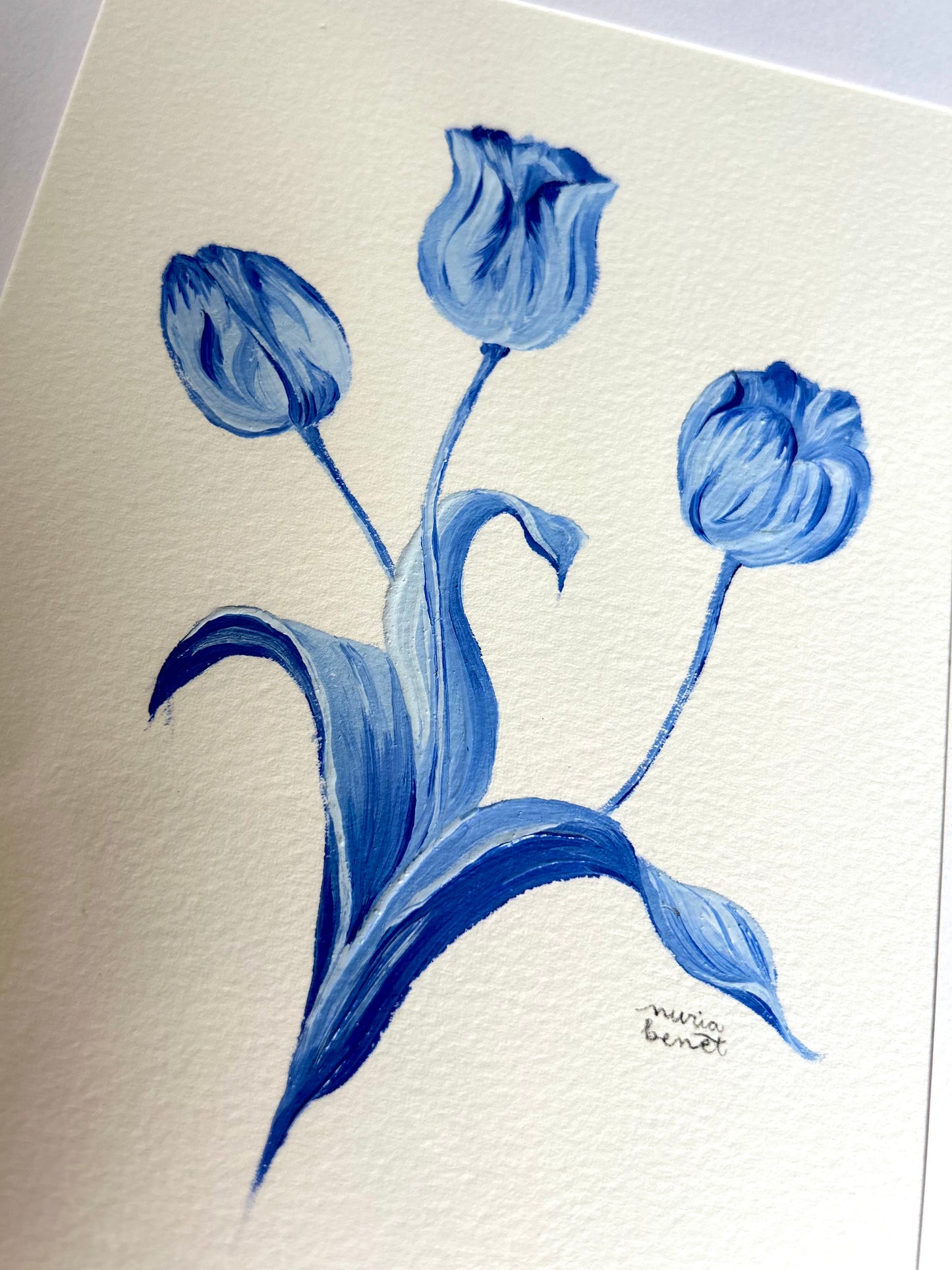 Óleo original "Tulipanes"