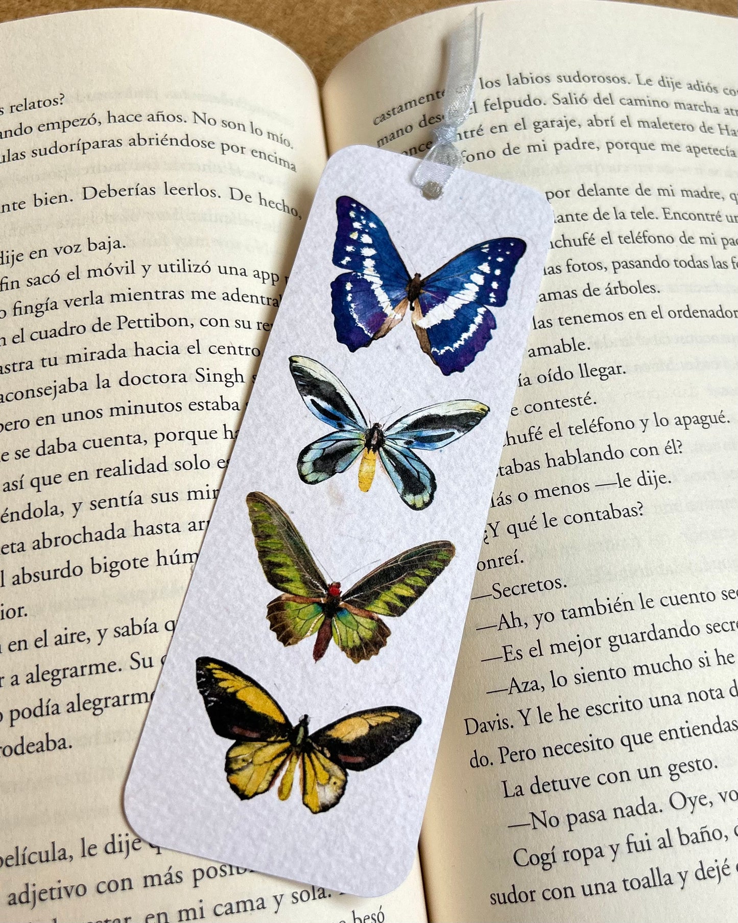 Marcapáginas Mariposas Acuarelas