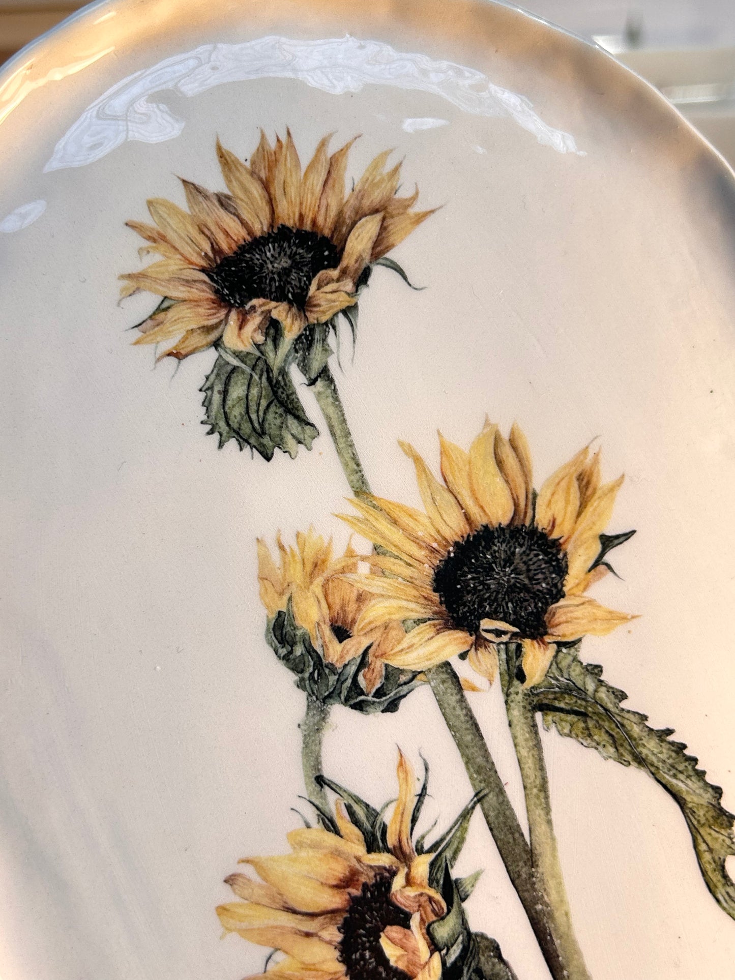Plato Cerámica Girasol
