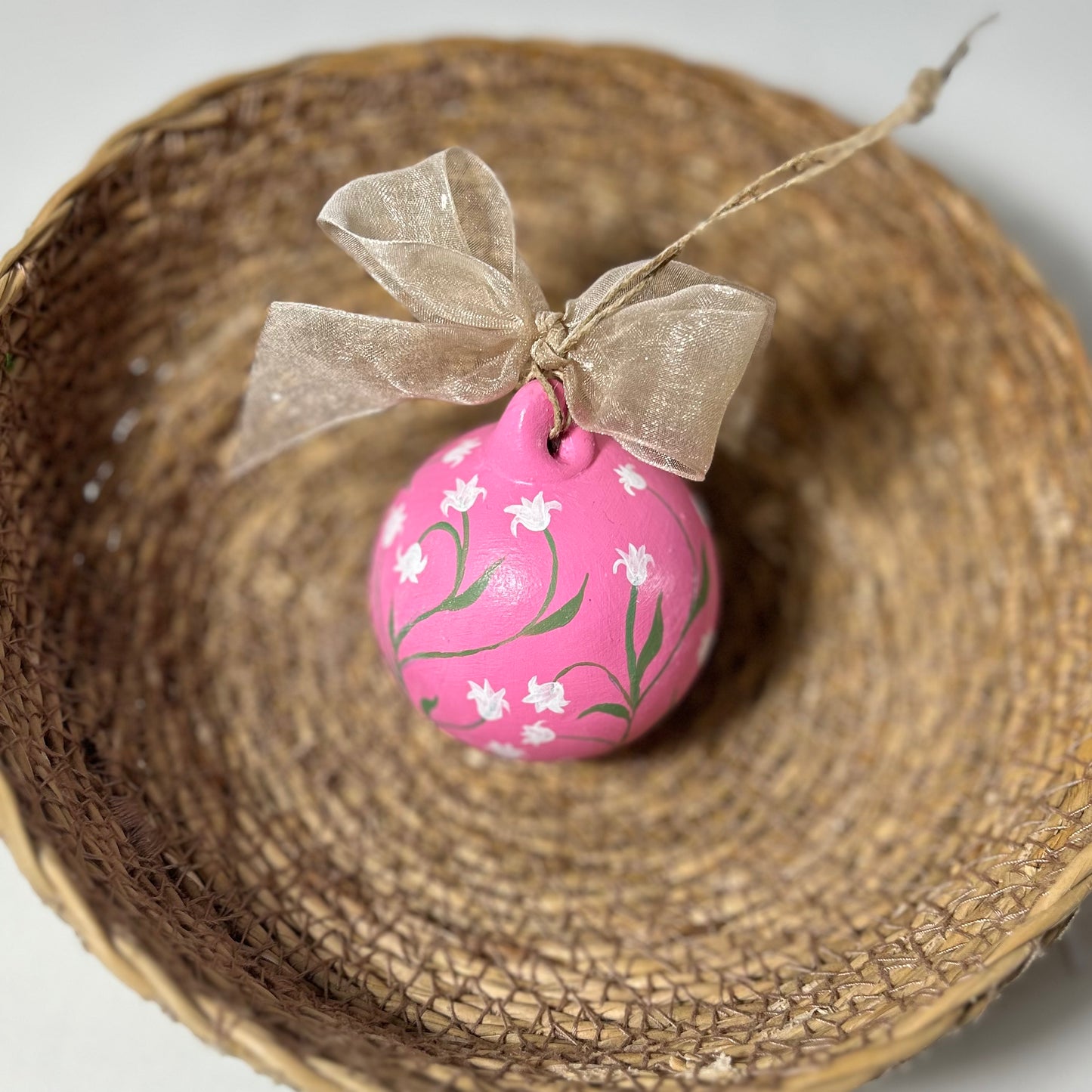 Bola de Navidad pintada a mano