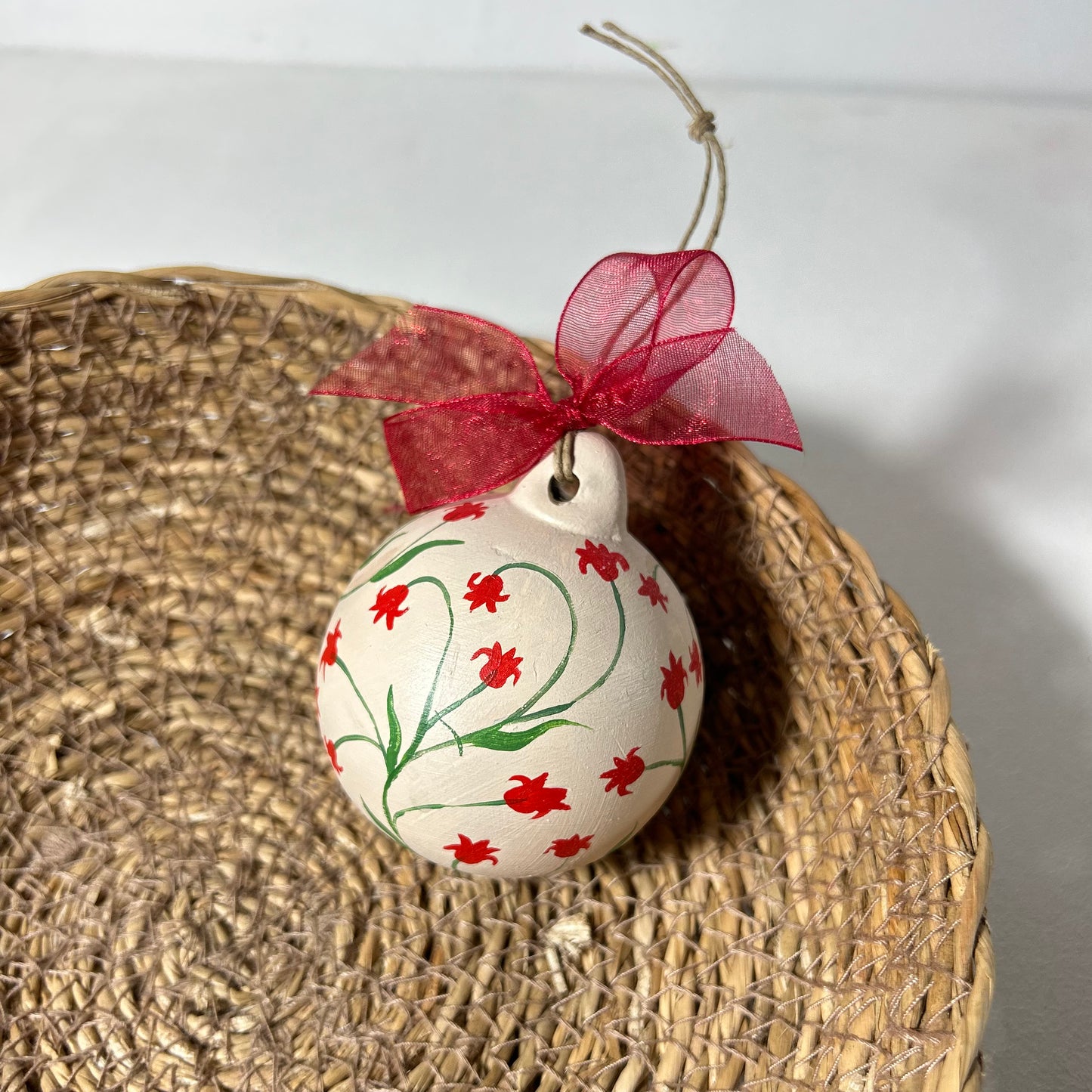 Bola de Navidad pintada a mano