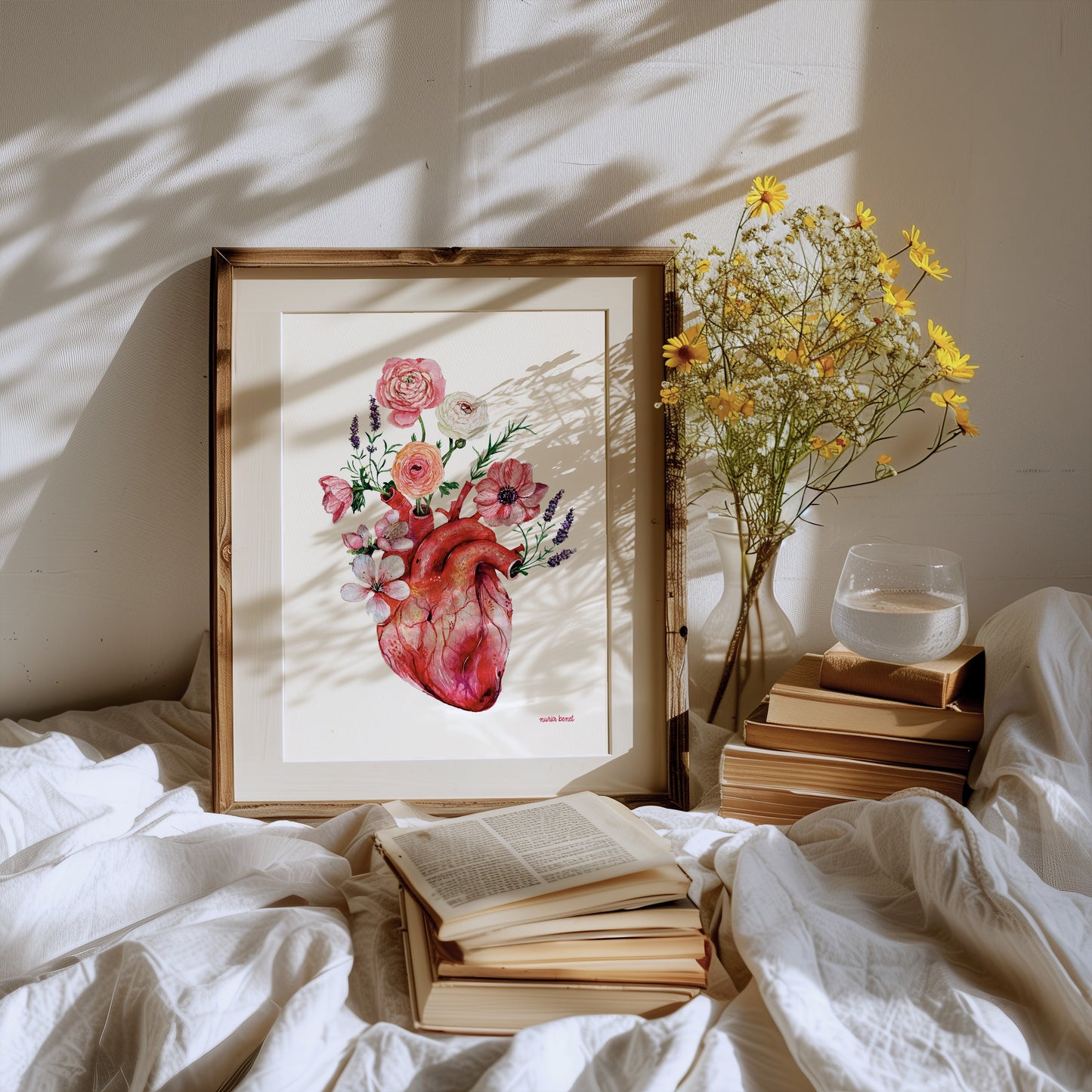 Print Latidos Florales Acuarela