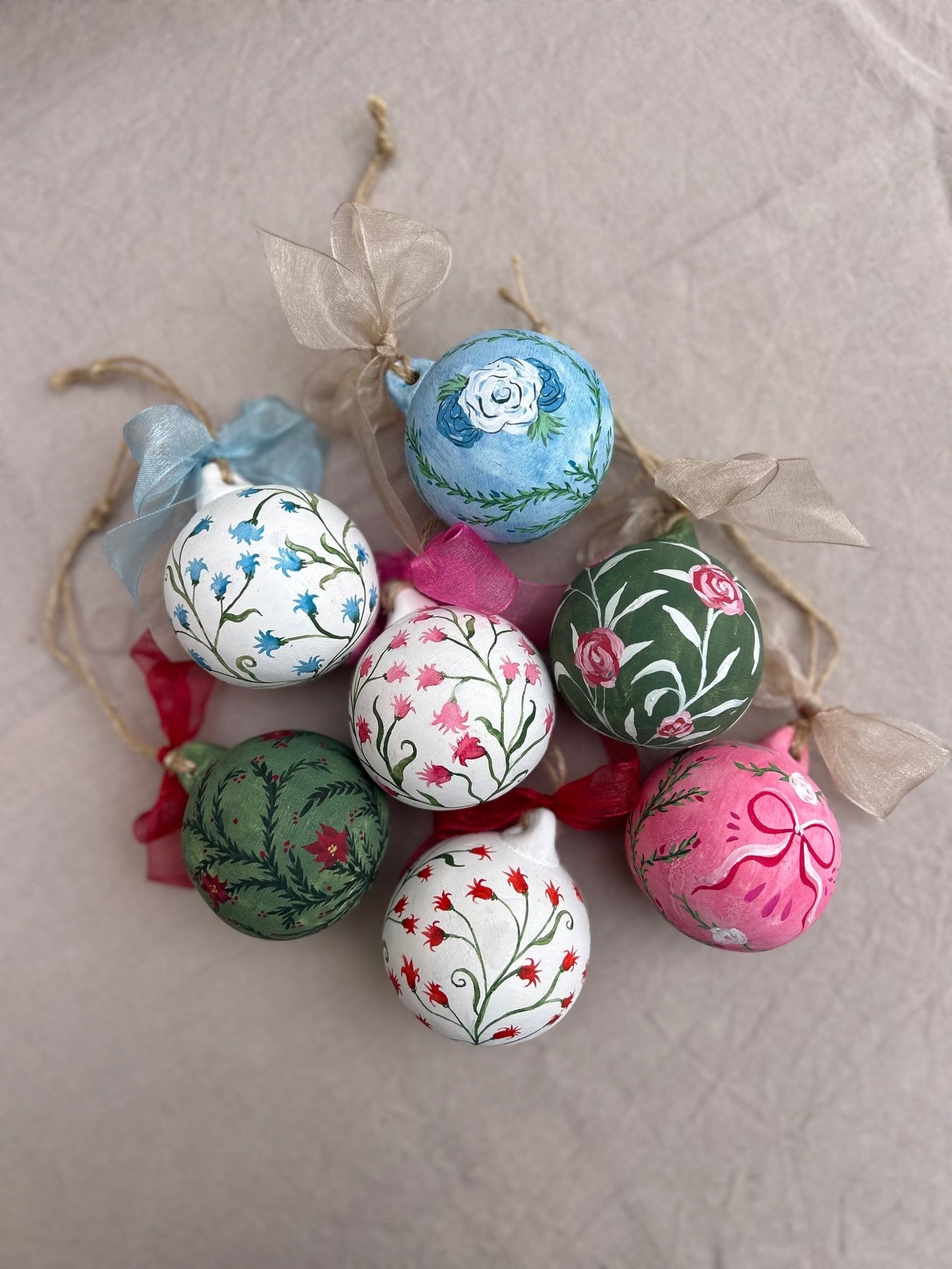 Bola de Navidad pintada a mano - Nuria Benet