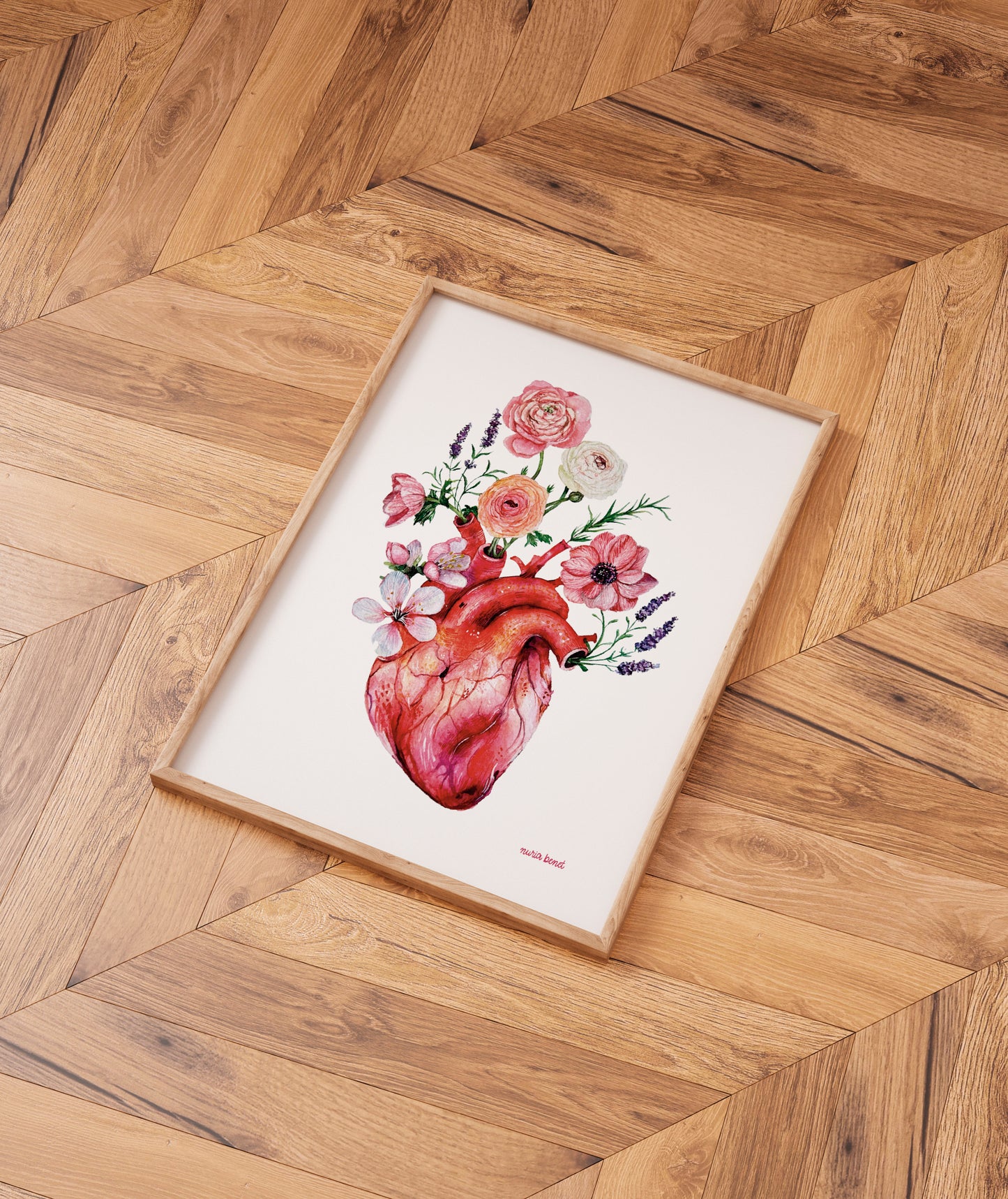 Print Latidos Florales Acuarela