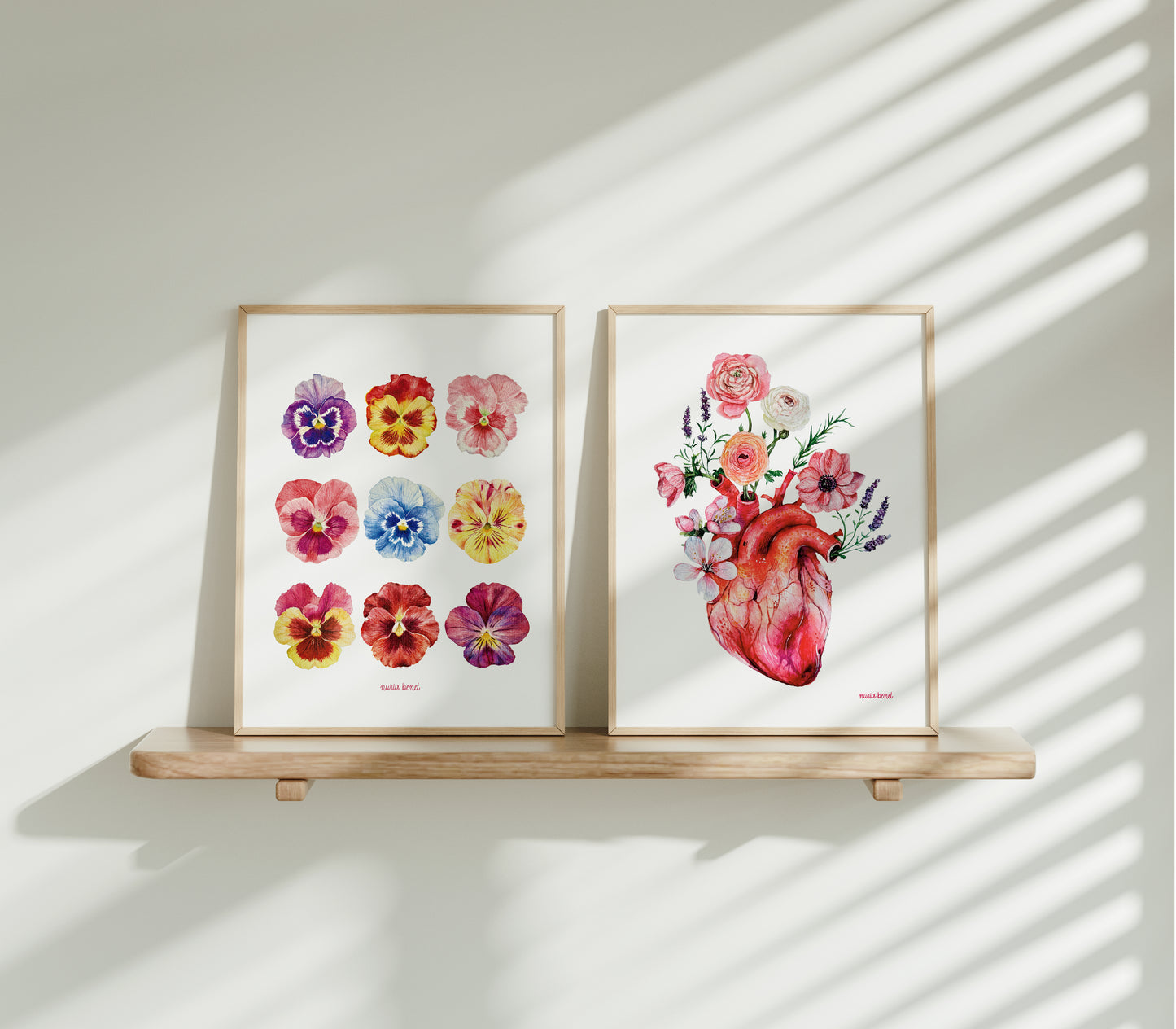 Print Latidos Florales Acuarela