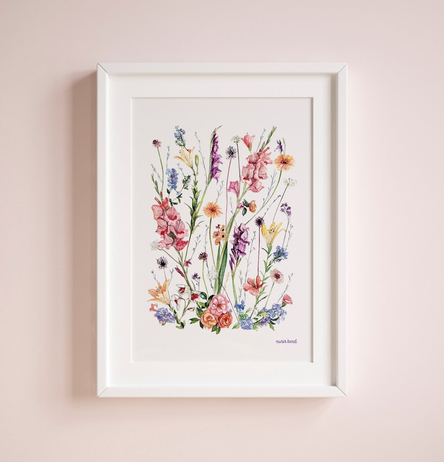 Print Flores Acuarela - Nuria Benet