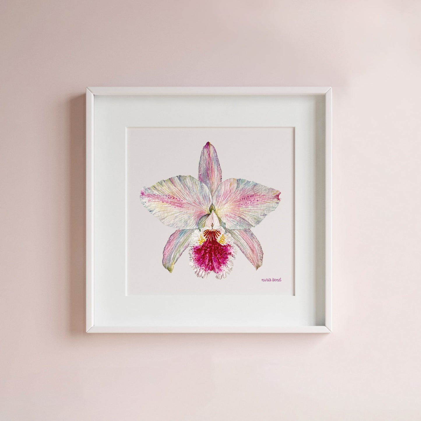 Print Flores Orquídea Acuarela - Nuria Benet