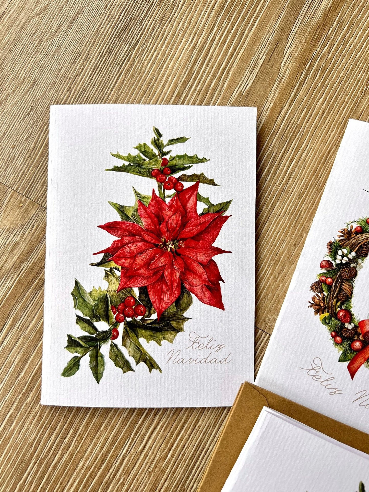 Postales Navidad Acuarela - Nuria Benet