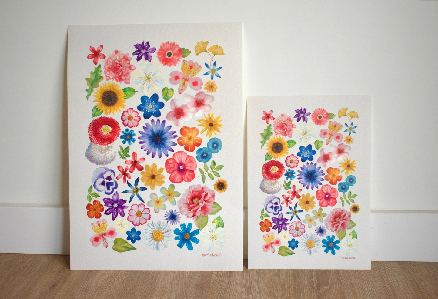 Print Composición Floral Acuarela - Nuria Benet