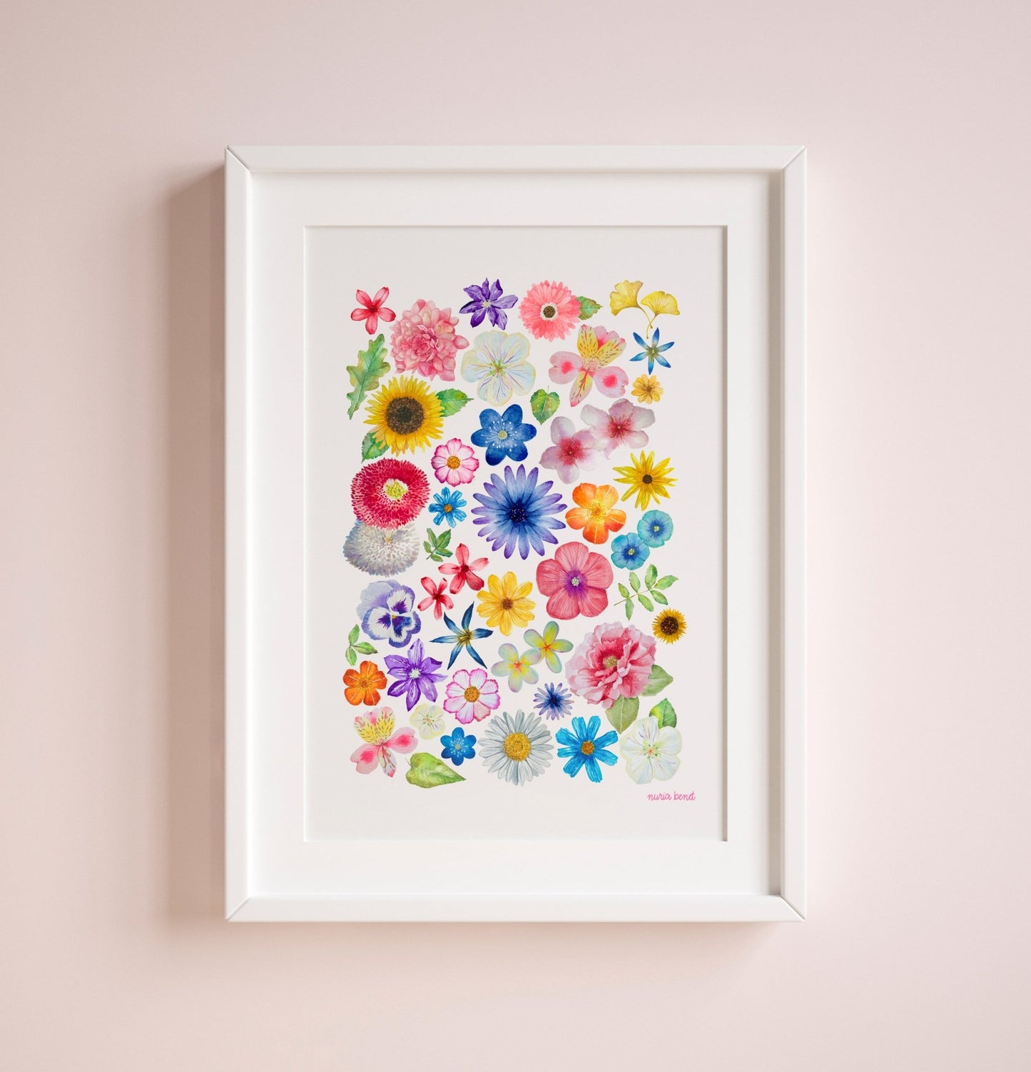 Print Composición Floral Acuarela - Nuria Benet