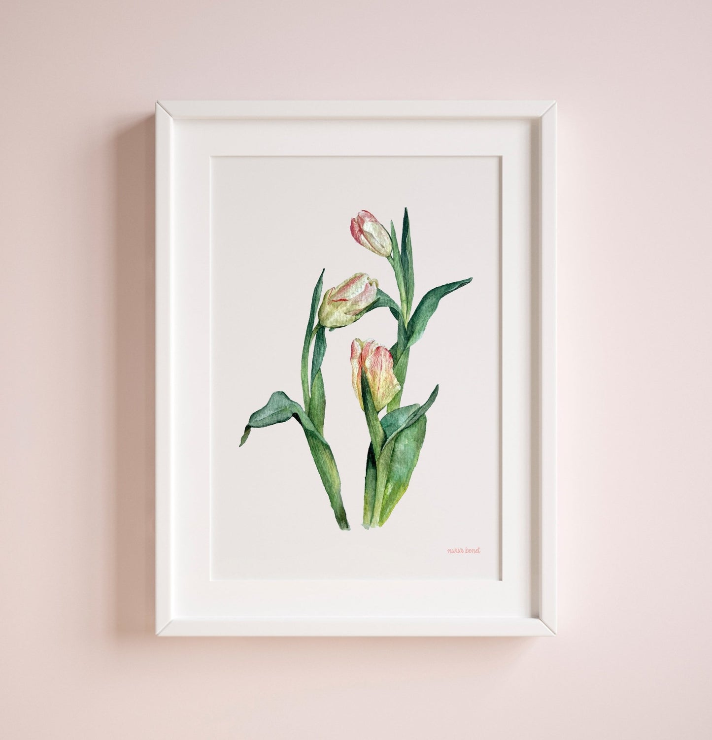 Print Flores Tulipanes Acuarela - Nuria Benet