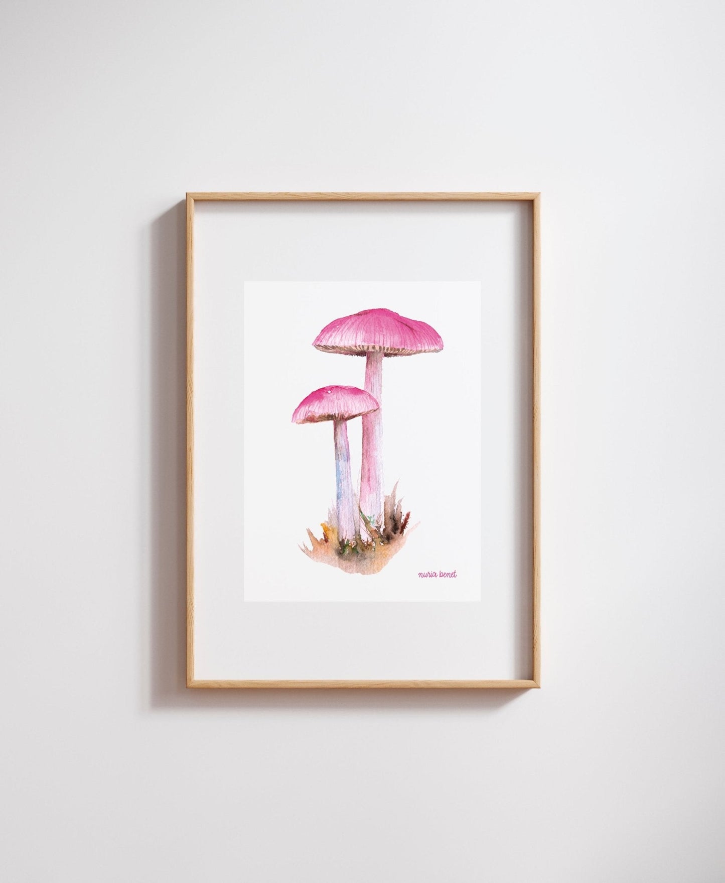 Print Seta Rosa Acuarela - Nuria Benet