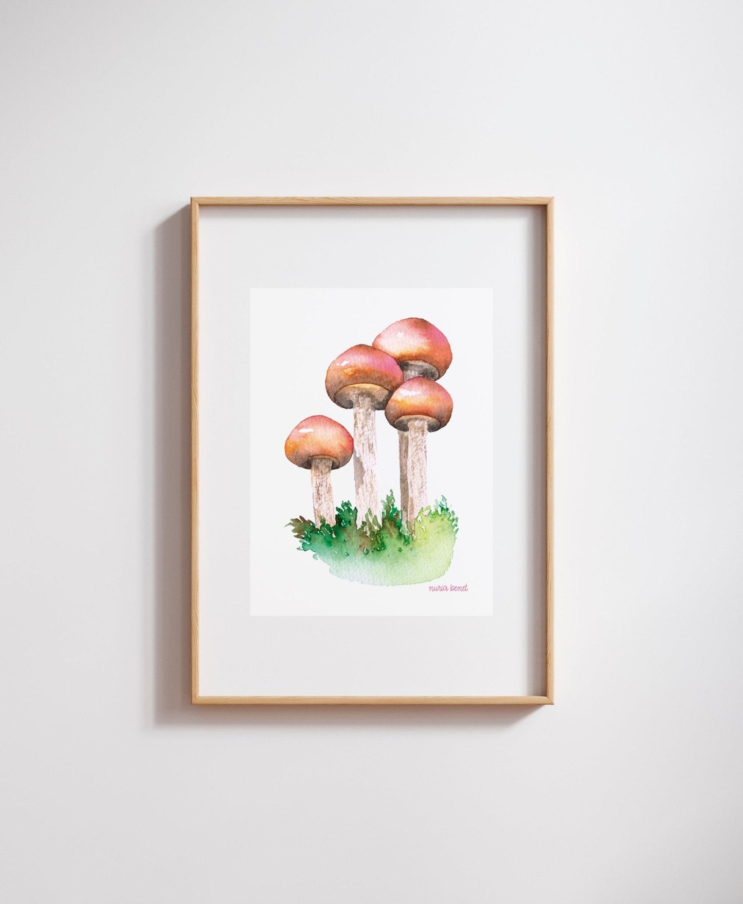 Print Setas Marrones Acuarela - Nuria Benet