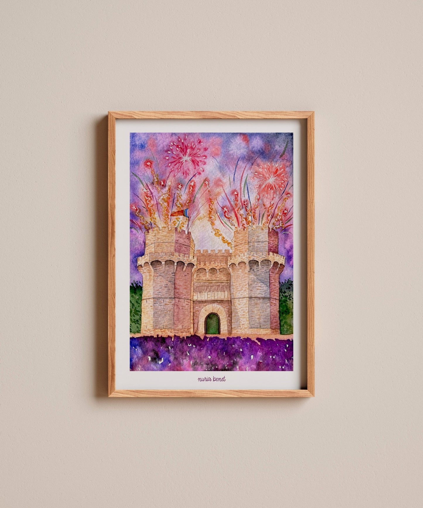 Print Torres de Serrans - Nuria Benet
