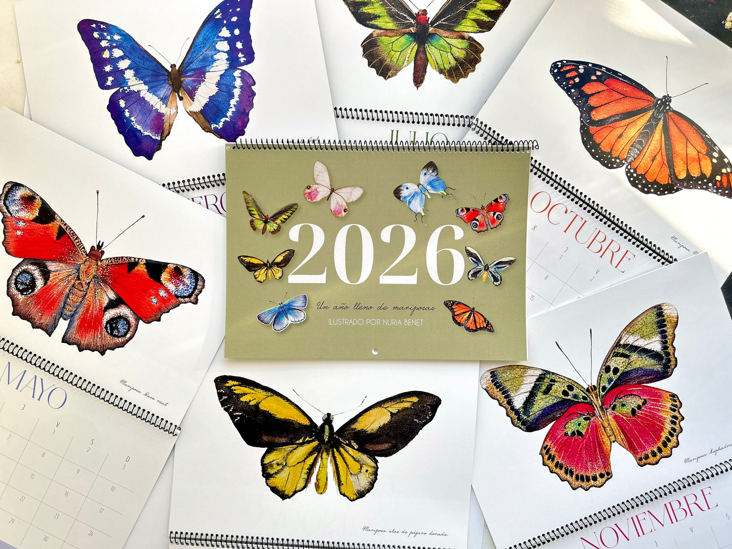 Calendario Mariposas 2026