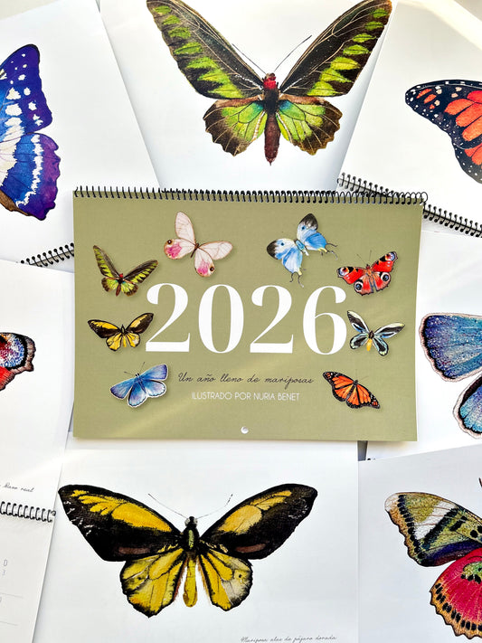 Calendario Mariposas 2026