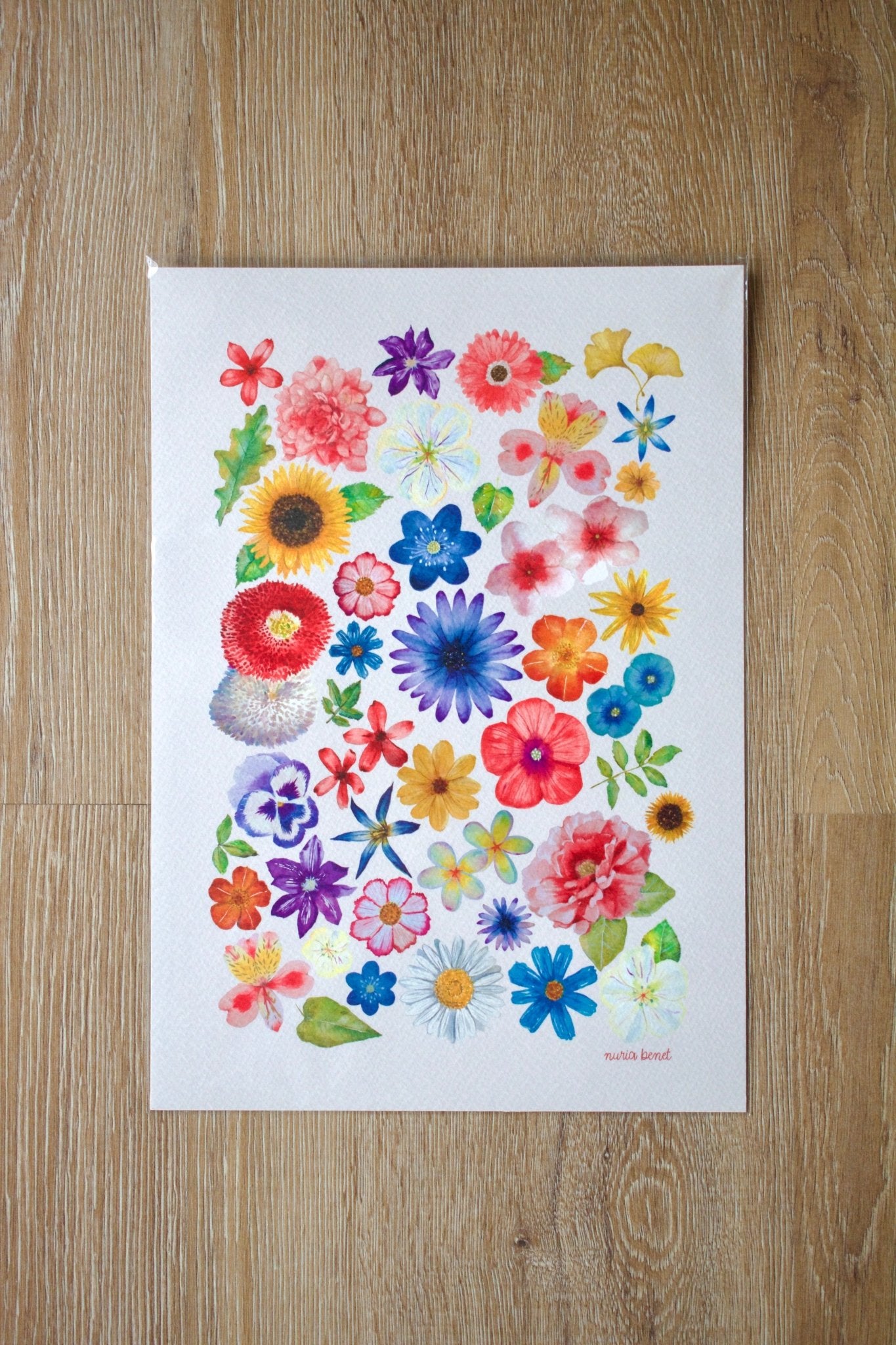 Print Composición Floral Acuarela - Nuria Benet