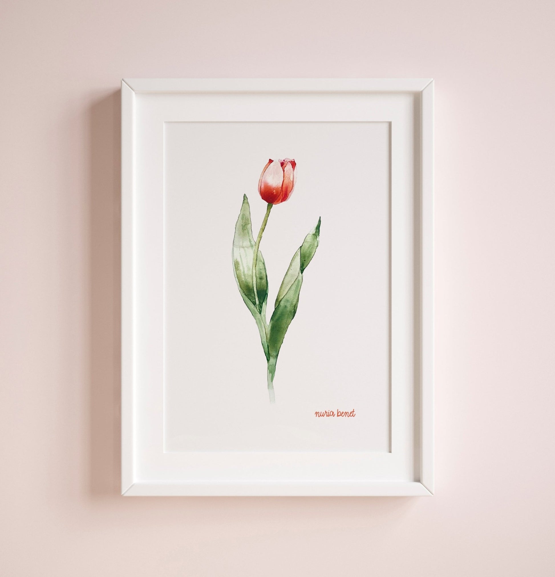 Print Flores Tulipán Acuarela - Nuria Benet